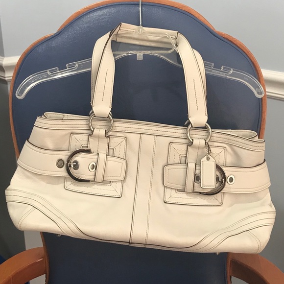 Coach ivory leather Soho zip satchel - Picture 2 of 16